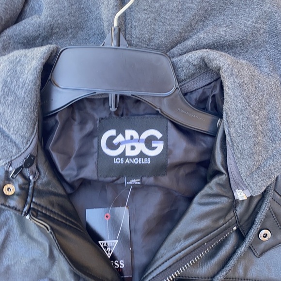 G by GUESS Calabasas Faux-Leather Moto Jacket SZ M - Picture 7 of 11